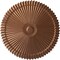 Ekena Millwork Shakuras Ceiling Medallion (Fits Canopies up to 5"), Hand-Painted Polished Copper, 24"OD x 3"P CM24SHPOS - alternate 1